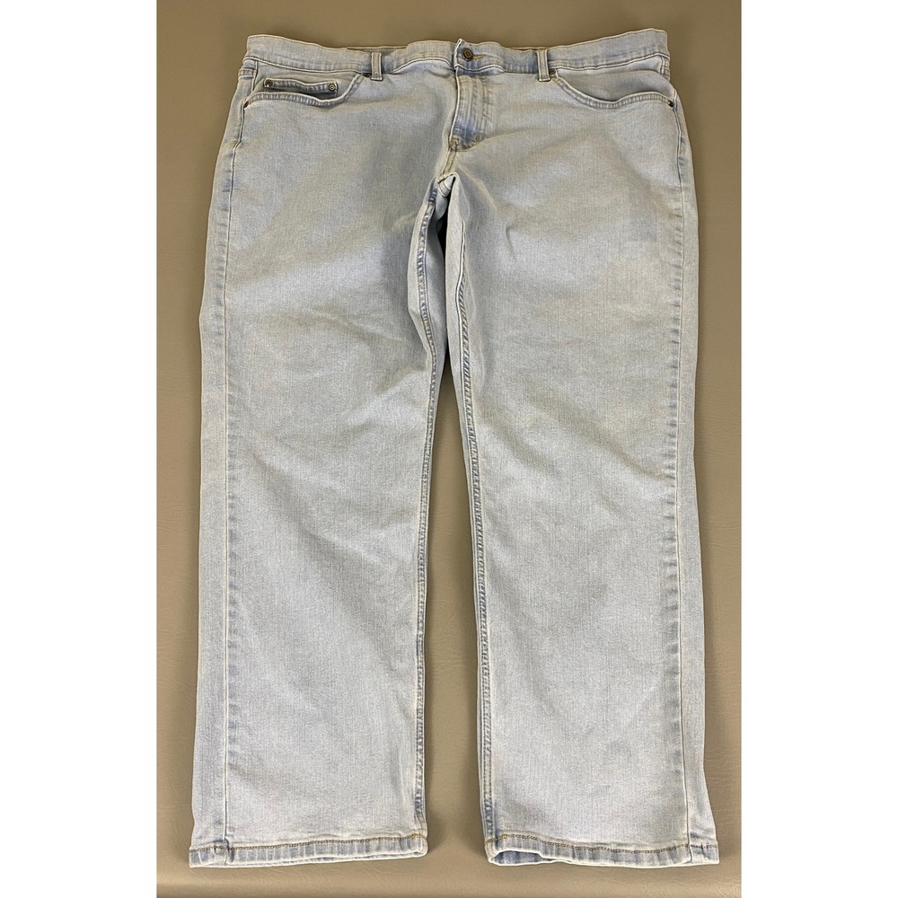 George Jeans‎ Men's Size 40x30 Blue Light Wash Regular Fit Straight Leg Denim